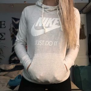 Gray/White Nike hoodie